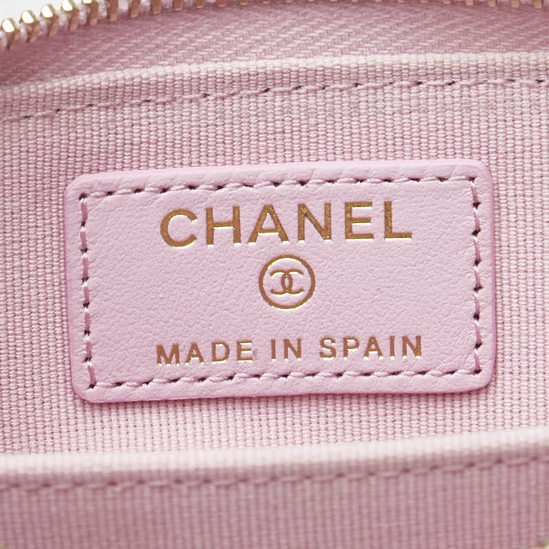 シャネル マトラッセ シャネル19 ココマーク コインケース AP2701 ピンク ラムスキン レディース CHANEL 【中古】