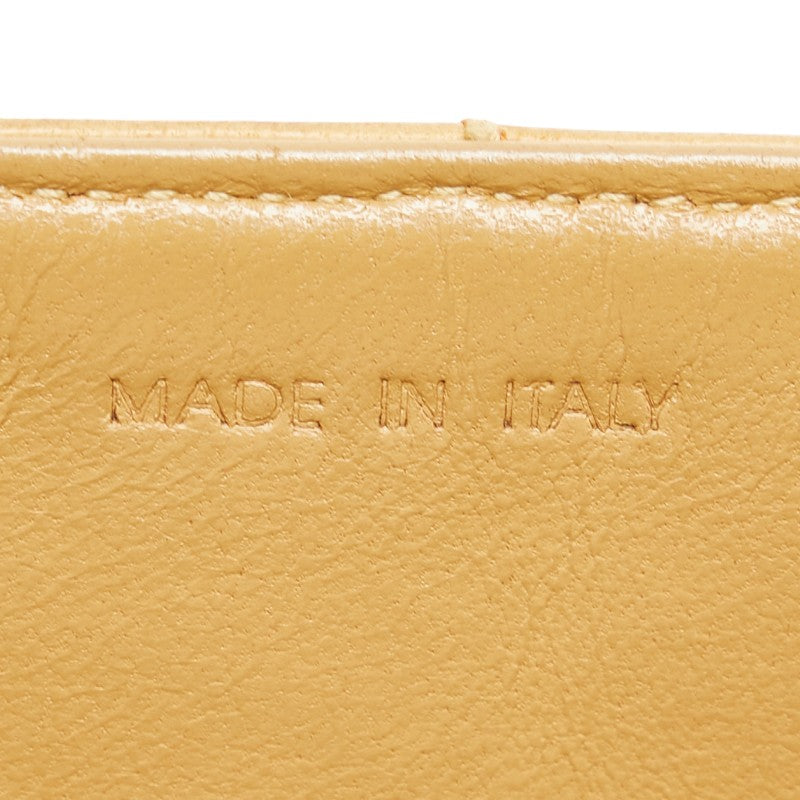 シャネル ワイルドステッチ チョコバー チェーン ショルダーバッグ ベージュ ラムスキン レディース CHANEL 【中古】