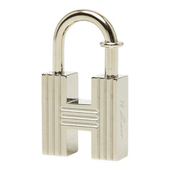 エルメス Hカデナ 2000 バネ式 カデナ 南京錠 シルバー メタル レディース HERMES 中古