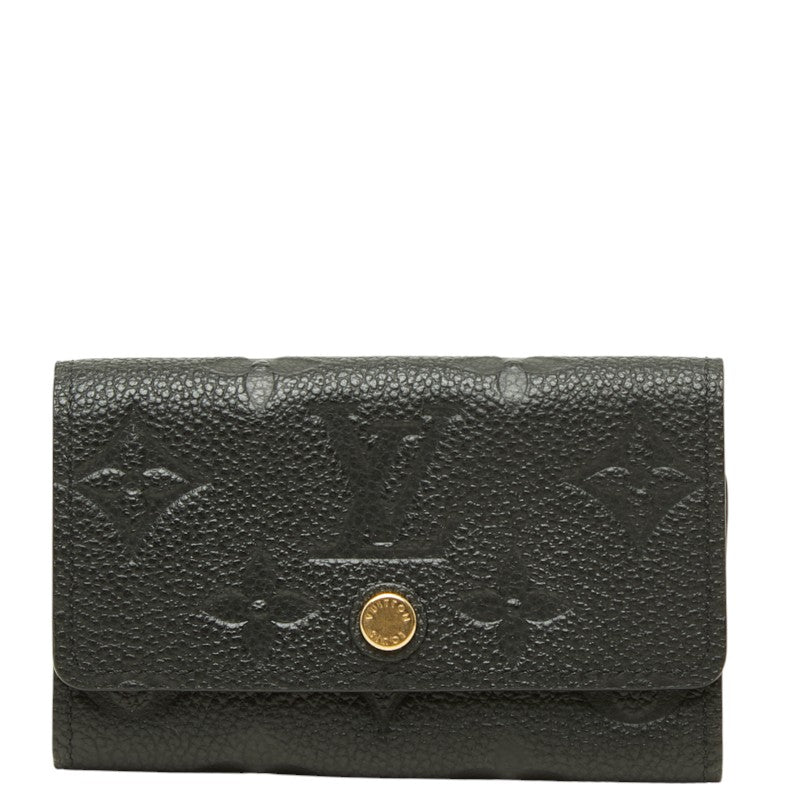 ルイ ヴィトン モノグラム アンプラント ミュルティクレ6 キーケース M64421 ノワール ブラック レザー レディース LOUIS VUITTON 中古