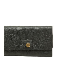 ルイ ヴィトン モノグラム アンプラント ミュルティクレ6 キーケース M64421 ノワール ブラック レザー レディース LOUIS VUITTON 中古