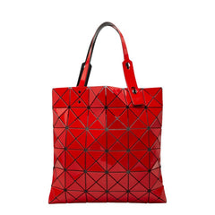 イッセイミヤケ バオバオ ルーセント トートバッグ レッド PVC レディース ISSEY MIYAKE 中古