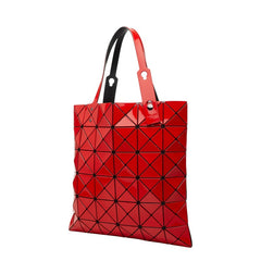 イッセイミヤケ バオバオ ルーセント トートバッグ レッド PVC レディース ISSEY MIYAKE 中古