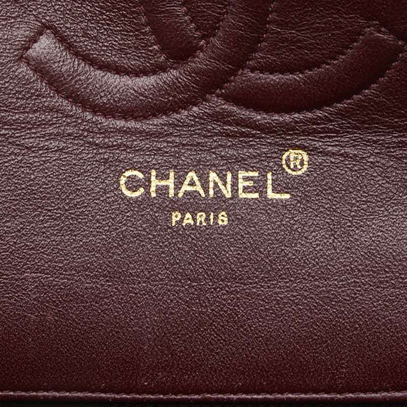シャネル マトラッセ ココマーク パリ限定 チェーン ショルダーバッグ ハンドバッグ ブラック ラムスキン レディース CHANEL 【中古】