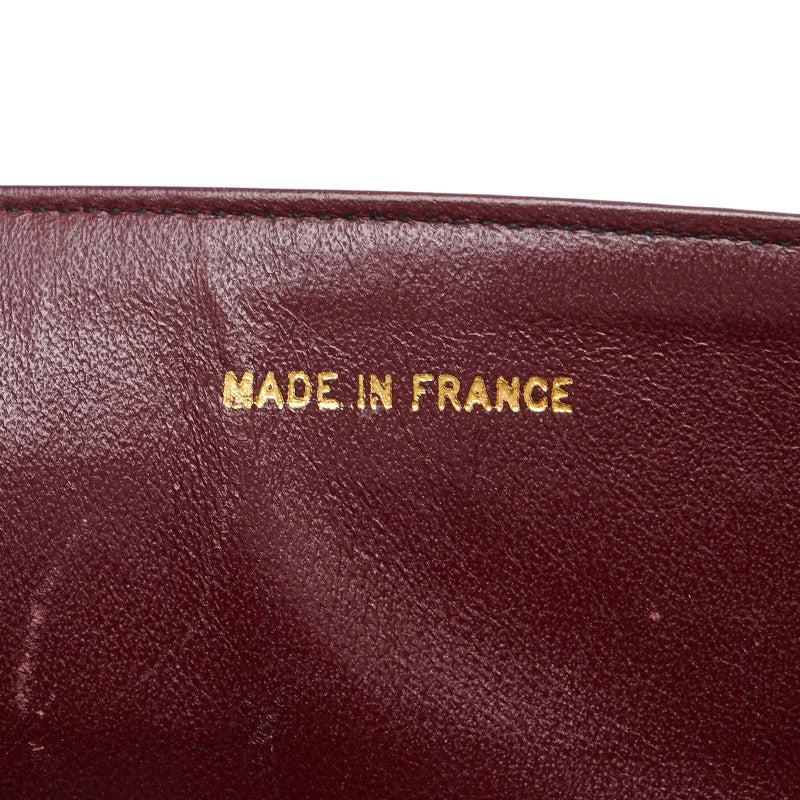 シャネル マトラッセ ココマーク パリ限定 チェーン ショルダーバッグ ハンドバッグ ブラック ラムスキン レディース CHANEL 【中古】