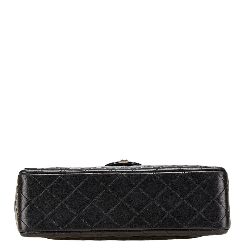 シャネル マトラッセ ココマーク パリ限定 チェーン ショルダーバッグ ハンドバッグ ブラック ラムスキン レディース CHANEL 【中古】