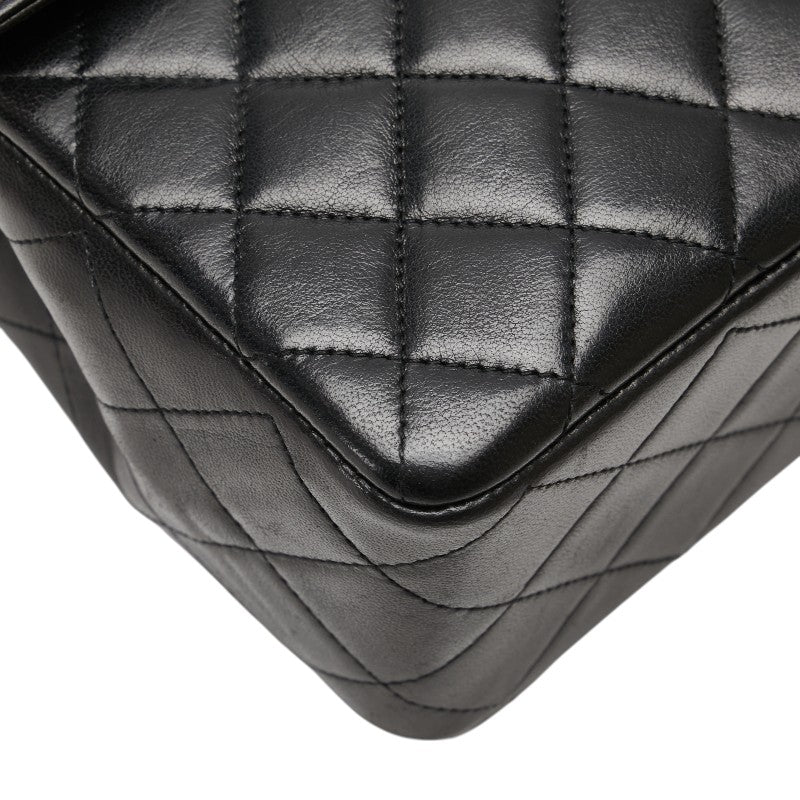 シャネル マトラッセ ココマーク パリ限定 チェーン ショルダーバッグ ハンドバッグ ブラック ラムスキン レディース CHANEL 【中古】