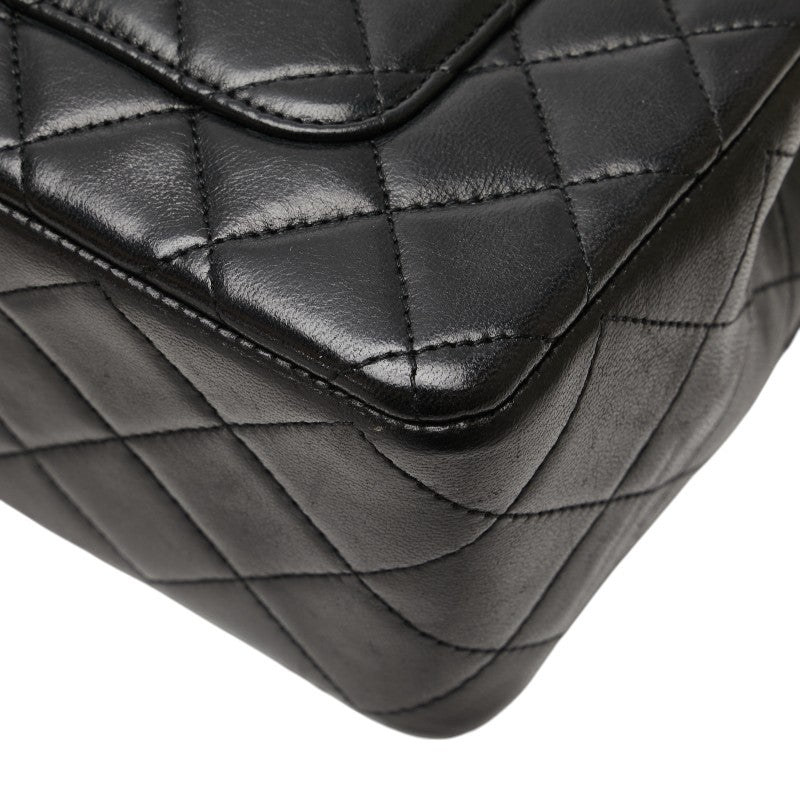 シャネル マトラッセ ココマーク パリ限定 チェーン ショルダーバッグ ハンドバッグ ブラック ラムスキン レディース CHANEL 【中古】