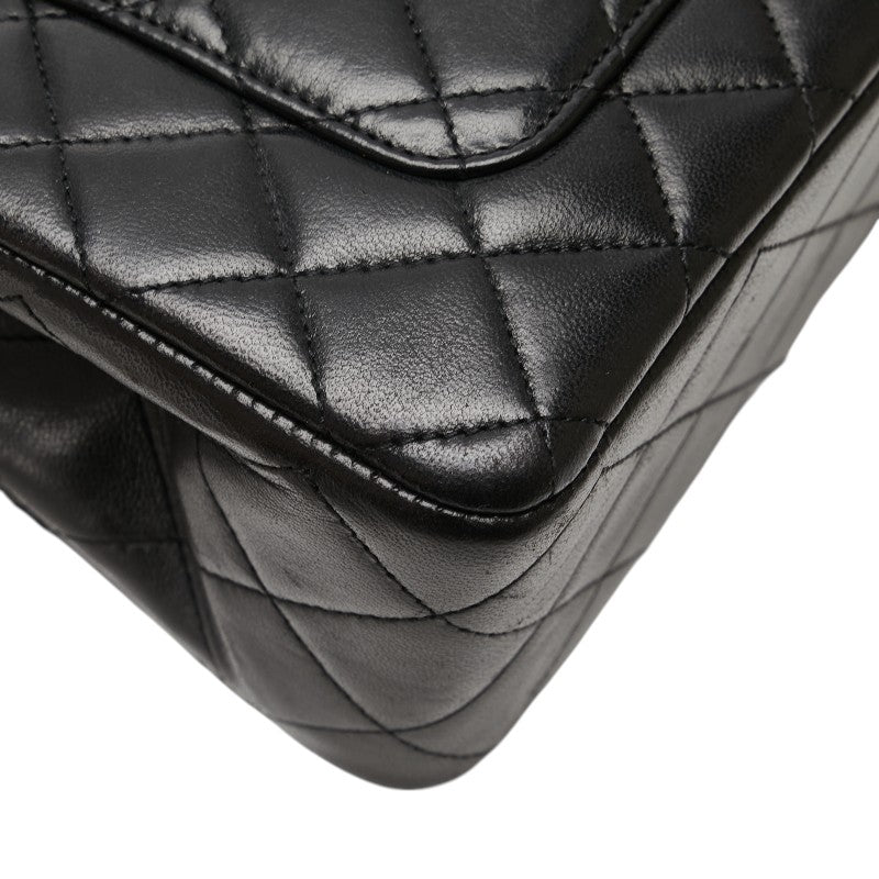 シャネル マトラッセ ココマーク パリ限定 チェーン ショルダーバッグ ハンドバッグ ブラック ラムスキン レディース CHANEL 【中古】