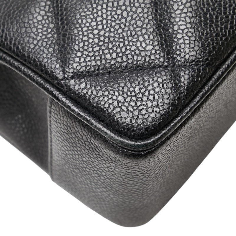 シャネル マトラッセ ココマーク ハンドバッグ ブラック キャビアスキン レディース CHANEL 【中古】