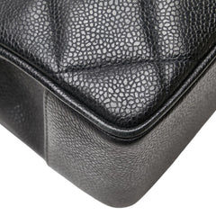 シャネル マトラッセ ココマーク ハンドバッグ ブラック キャビアスキン レディース CHANEL 【中古】