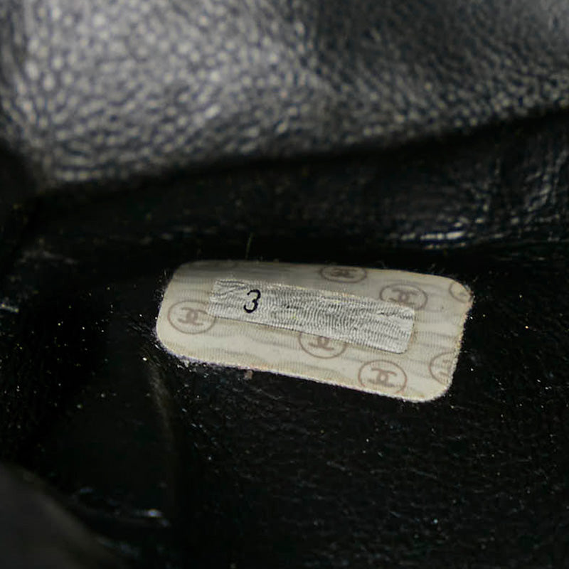 シャネル マトラッセ ココマーク ハンドバッグ ブラック キャビアスキン レディース CHANEL 【中古】