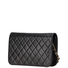 シャネル マトラッセ ココマーク プッシュロック チェーン ショルダーバッグ ブラック ラムスキン レディース CHANEL 【中古】