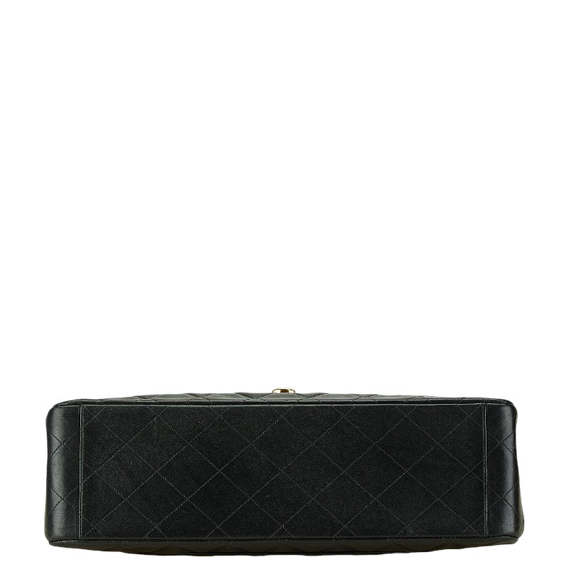 シャネル マトラッセ34 チェーンショルダーバッグ ハンドバッグ ブラック ラムスキン レディース CHANEL 【中古】
