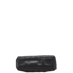 シャネル マトラッセ ココマーク チェーン ショルダーバッグ ブラック ラムスキン レディース CHANEL 【中古】