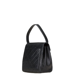シャネル マトラッセ ココマーク ハンドバッグ トートバッグ ブラック ラムスキン レディース CHANEL 【中古】