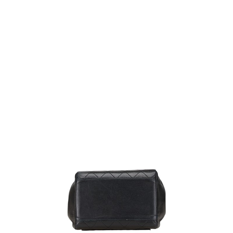 シャネル マトラッセ ココマーク ハンドバッグ トートバッグ ブラック ラムスキン レディース CHANEL 【中古】