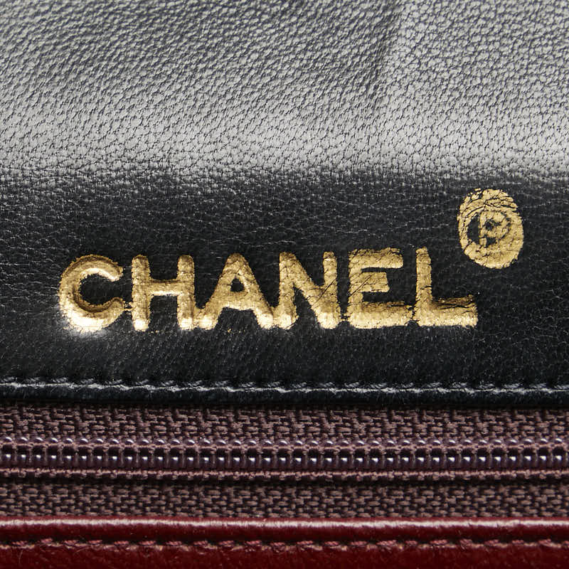 シャネル マトラッセ ココマーク ハンドバッグ トートバッグ ブラック ラムスキン レディース CHANEL 【中古】