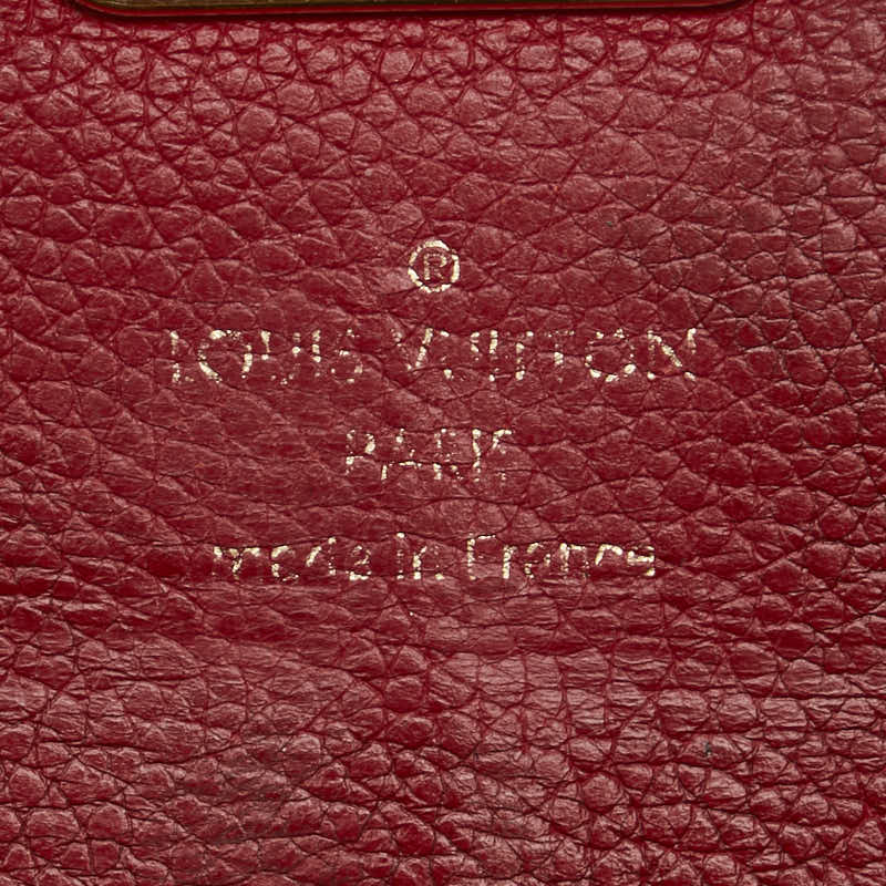 ルイ ヴィトン モノグラム ポルトフォイユ パラス 長財布 M58414 ブラウン レッド レザー PVC レディース LOUIS VUITTON 【中古】