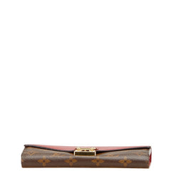 ルイ ヴィトン モノグラム ポルトフォイユ パラス 長財布 M58414 ブラウン レッド レザー PVC レディース LOUIS VUITTON 【中古】