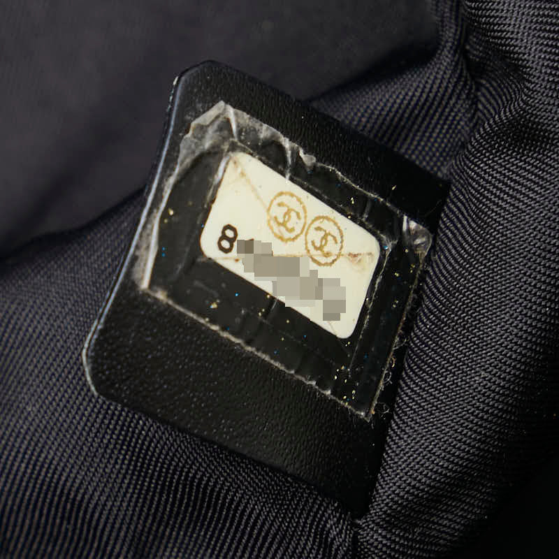 シャネル ニュートラベルライン トートMM トートバッグ ハンドバッグ ブラック ナイロン レザー レディース CHANEL 【中古】