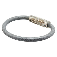 ルイ ヴィトン ダミエ グラフィット ブラスレ ディジット ブレスレット M6626D グレー レザー メタル レディース LOUIS VUITTON 【中古】