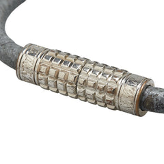 ルイ ヴィトン ダミエ グラフィット ブラスレ ディジット ブレスレット M6626D グレー レザー メタル レディース LOUIS VUITTON 【中古】