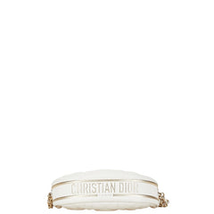 ディオール ヴァイブ ホーボー スモール ショルダーバッグ ホワイト ラムスキン レディース Dior 【中古】