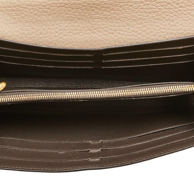 ルイ ヴィトン ポルトフォイユ カプシーヌ 長財布 M61249 ガレ ベージュ トリヨンレザー レディース LOUIS VUITTON 【中古】