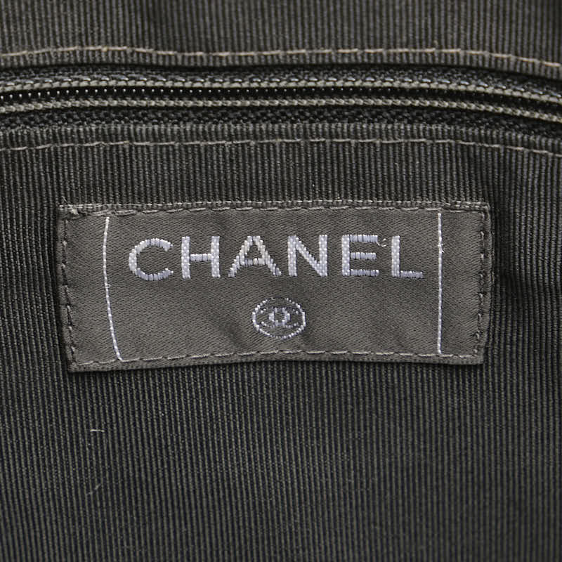 シャネル ココマーク チェーン トートバッグ ブラック シルバー キャビアスキン レディース CHANEL 【中古】