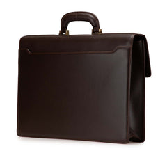 ロエベ アナグラム ブリーフケース ビジネスバッグ ブラウン レザー メンズ LOEWE 【中古】