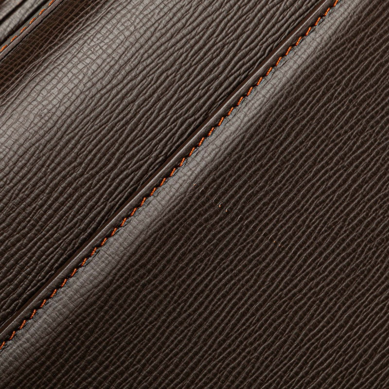 ロエベ アナグラム ブリーフケース ビジネスバッグ ブラウン レザー メンズ LOEWE 【中古】