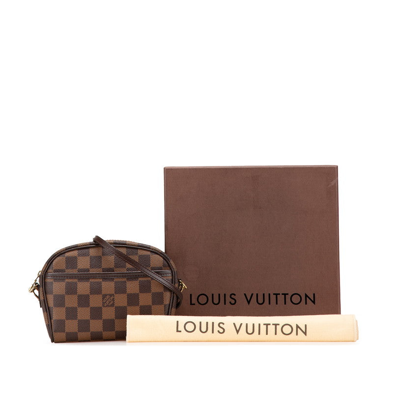 ルイ ヴィトン ダミエ ポシェットイパネマ ウエストバッグ ショルダーバッグ N51296 ブラウン PVC レザー レディース LOUIS VUITTON 【中古】