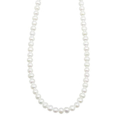 ノーブランド SV925 シルバー 淡水パール4～4.5mm ネックレス レディース no brand 【中古】