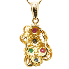 ノーブランド K18YG イエローゴールド ダイヤモンド0.45ct ペンダントネックレス レディース no brand 【中古】