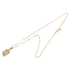 ノーブランド K18YG イエローゴールド ダイヤモンド0.45ct ペンダントネックレス レディース no brand 【中古】