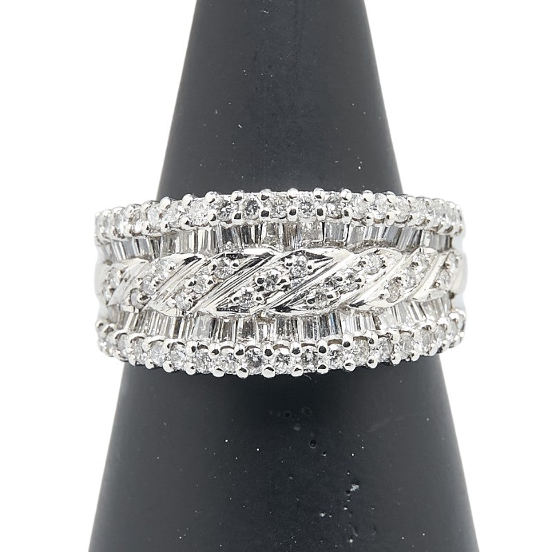 ノーブランド Pt900 プラチナ ダイヤ1.53ct リング 指輪 レディース no brand 14号 【中古】