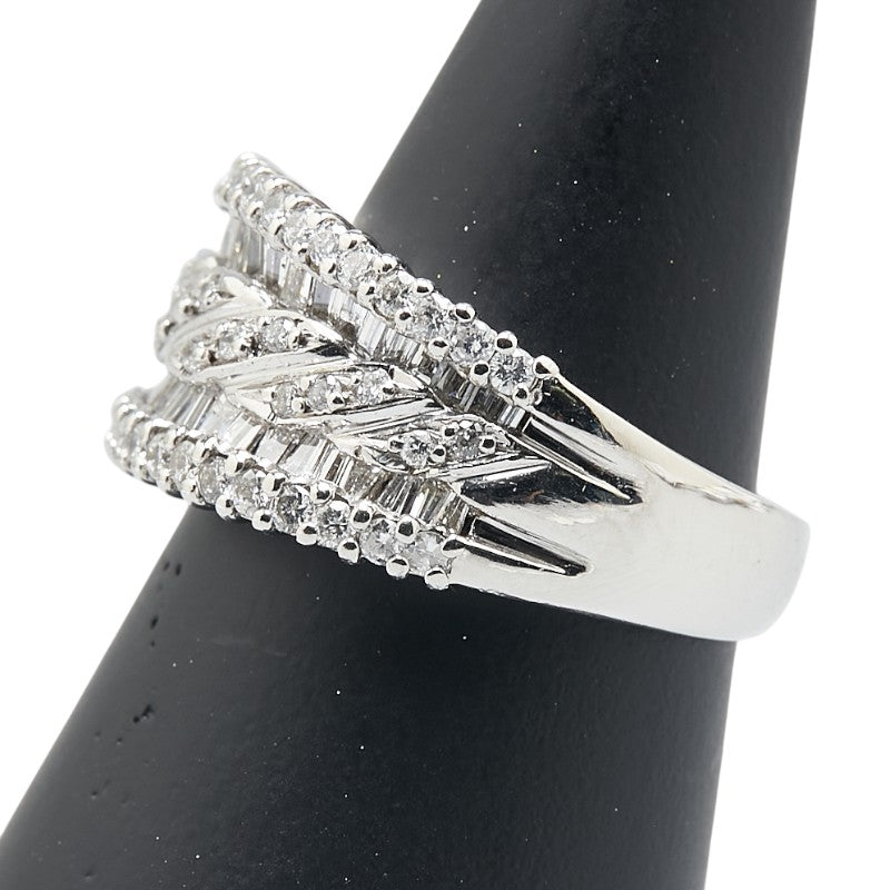 ノーブランド Pt900 プラチナ ダイヤ1.53ct リング 指輪 レディース no brand 14号 【中古】