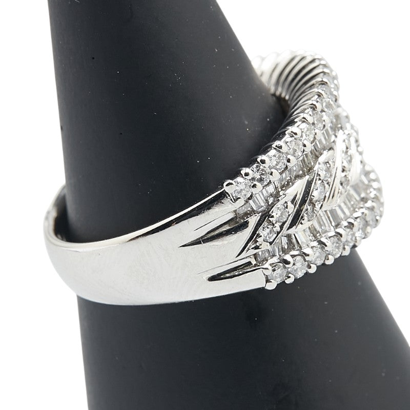 ノーブランド Pt900 プラチナ ダイヤ1.53ct リング 指輪 レディース no brand 14号 【中古】