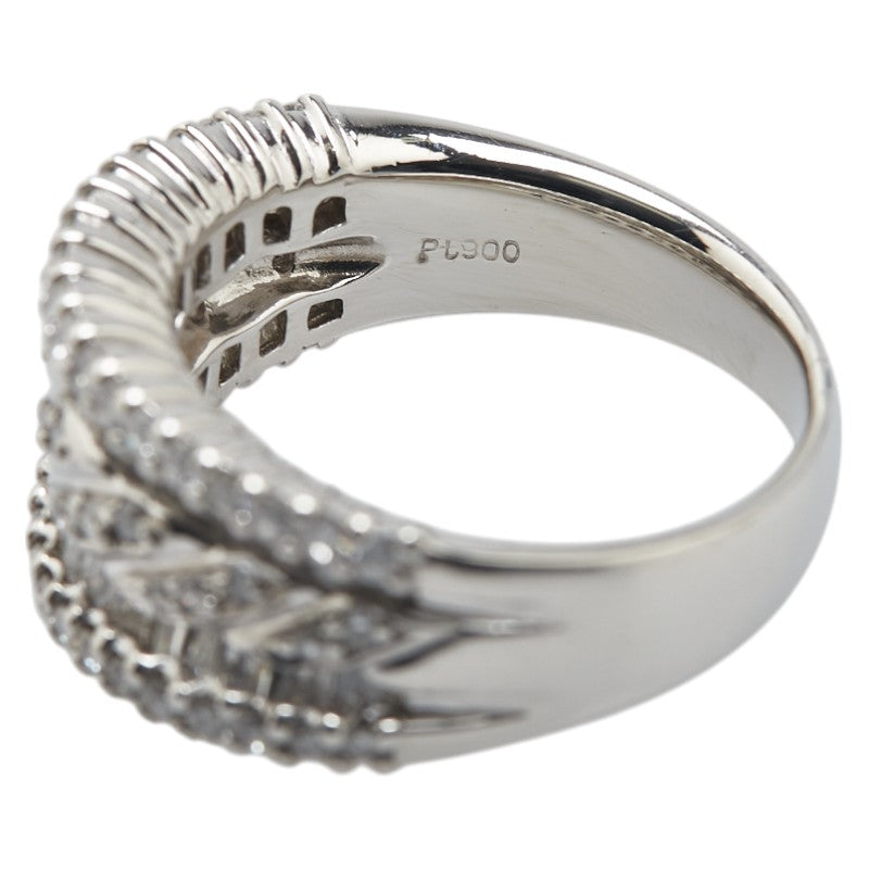 ノーブランド Pt900 プラチナ ダイヤ1.53ct リング 指輪 レディース no brand 14号 【中古】