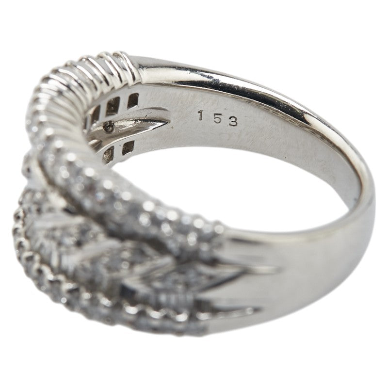 ノーブランド Pt900 プラチナ ダイヤ1.53ct リング 指輪 レディース no brand 14号 【中古】