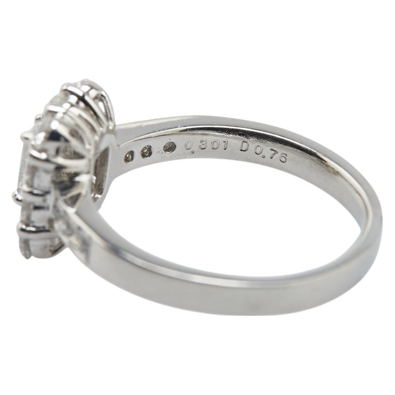 ノーブランド Pt900 プラチナ ダイヤモンド0.76ct ダイヤモンド0.301ct リング 指輪 レディース no brand 15号 【中古】