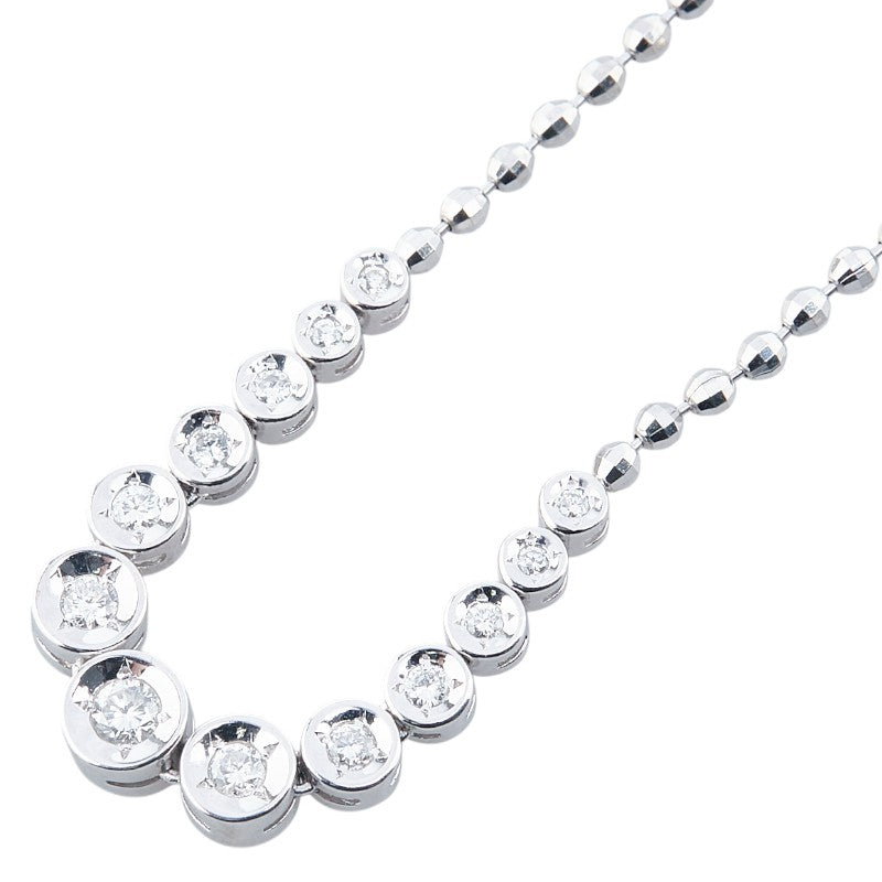ノーブランド Pt850 プラチナ ダイヤモンド0.50ct ペンダントネックレス レディース no brand 【中古】