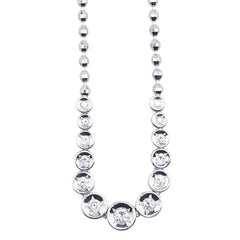 ノーブランド Pt850 プラチナ ダイヤモンド0.50ct ペンダントネックレス レディース no brand 【中古】