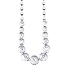 ノーブランド Pt850 プラチナ ダイヤモンド0.50ct ペンダントネックレス レディース no brand 【中古】