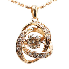 ノーブランド K18PG ピンクゴールド ダイヤモンド0.575ct ダイヤモンド0.11ct ペンダントネックレス レディース no brand 【中古】