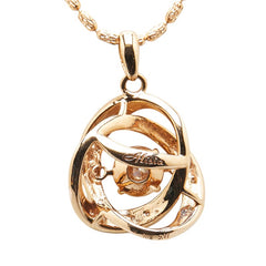 ノーブランド K18PG ピンクゴールド ダイヤモンド0.575ct ダイヤモンド0.11ct ペンダントネックレス レディース no brand 【中古】