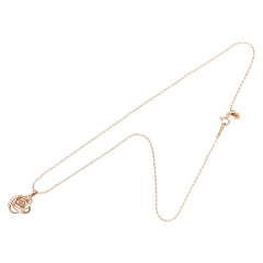 ノーブランド K18PG ピンクゴールド ダイヤモンド0.575ct ダイヤモンド0.11ct ペンダントネックレス レディース no brand 【中古】