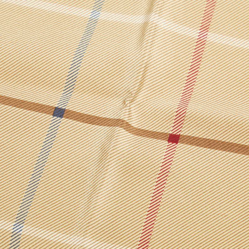 バーバリー チェック スカーフ ブラウン ベージュ マルチカラー シルク レディース BURBERRY 【中古】