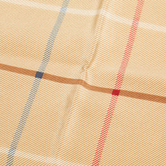 バーバリー チェック スカーフ ブラウン ベージュ マルチカラー シルク レディース BURBERRY 【中古】